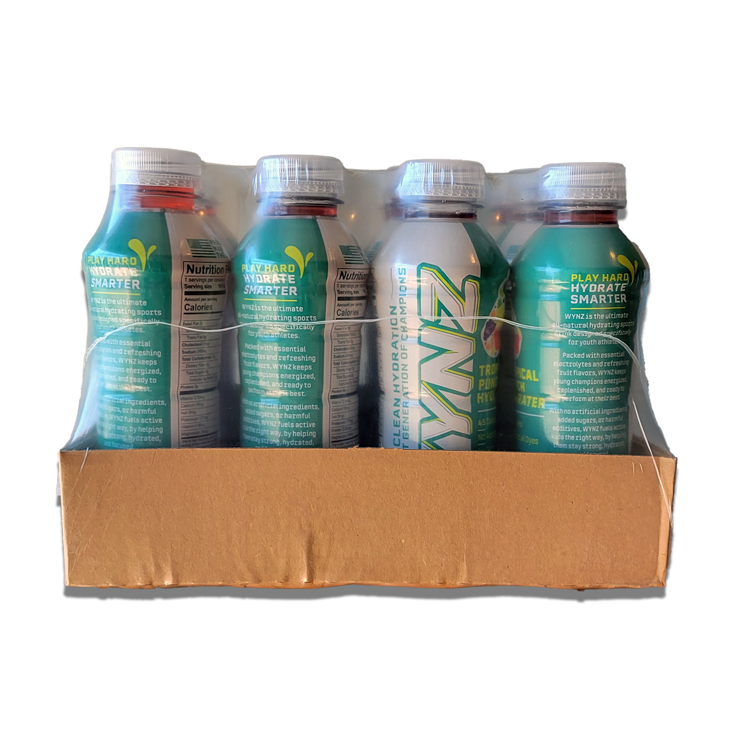 Wynz Tropical Punch Hydrater Youth Hydration Sports Drinks - (16oz) 12 Pack