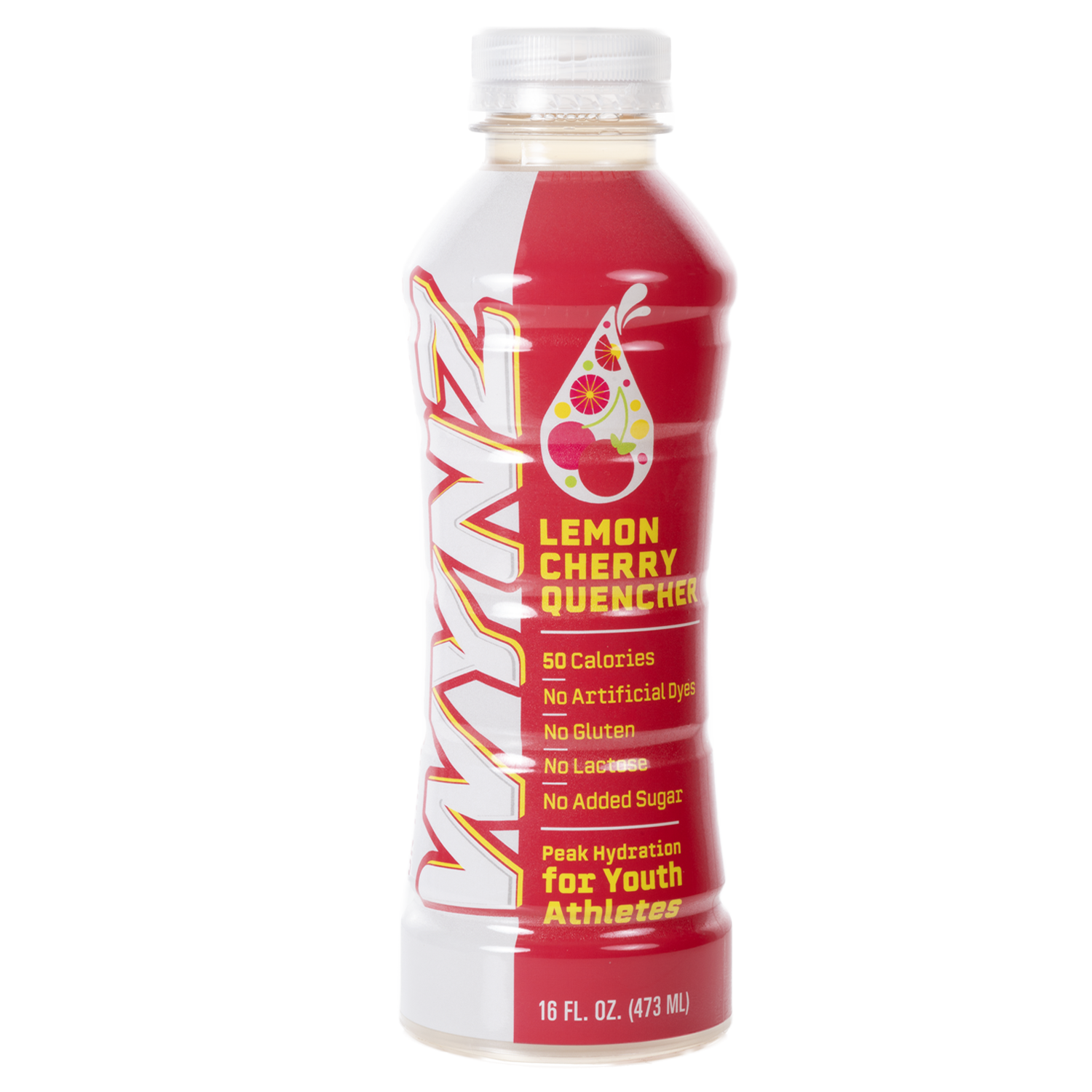 Wynz Lemon Cherry Quencher - Youth Hydration Sports Drink (16oz)