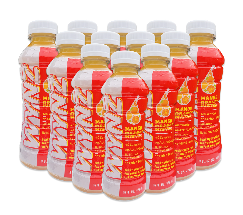 Wynz Youth Hydration Sports Drinks - Mango Orange Mister (16oz) 12 Pack