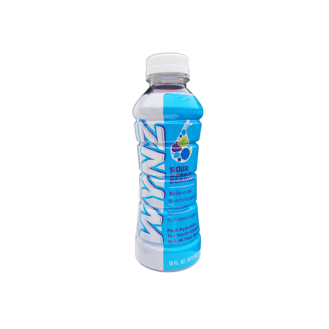Wynz Youth Hydration Sports Drink - Sour Berry Soaker (16oz Slim Bottle)
