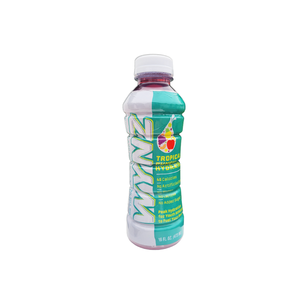 Wynz Youth Hydration Sports Drinks - Tropical Punch Hydrater (16oz) 12 Pack