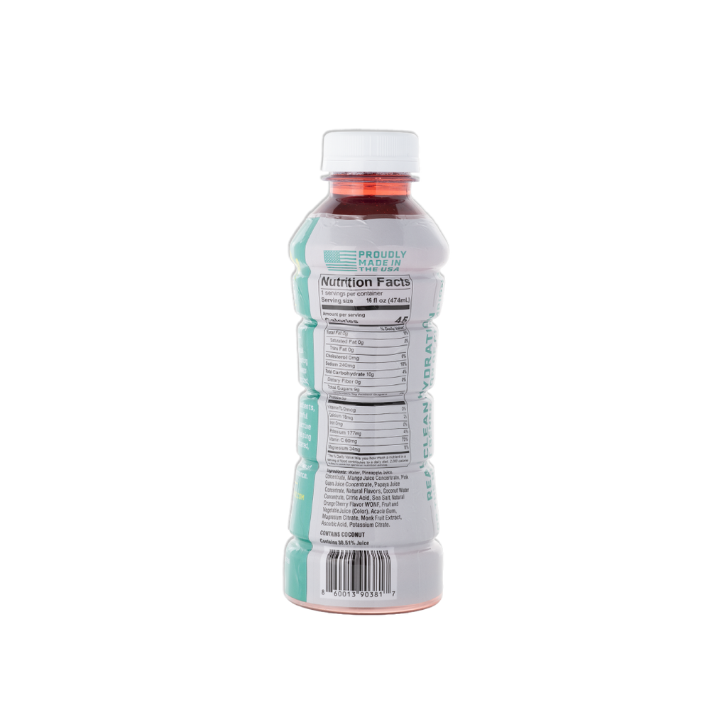 Wynz Youth Hydration Sports Drinks - Tropical Punch Hydrater (16oz) 12 Pack